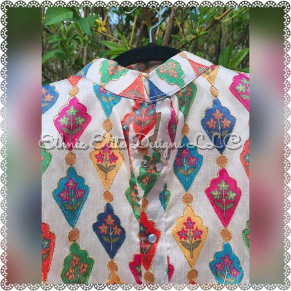 New boys Traditional Silk Kurta cotton+ Pant - Picture 3 of 7